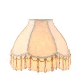 Aspen Creative 30346 Transitional Scallop Bell Shape Lamp Shade in Light Yellow, 4'' Top x 10'' Bottom x 7'' Slant,Slip UNO 33mm