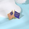 2024 Harris Pin Badge Brooch Kamala Harris and USA Flag