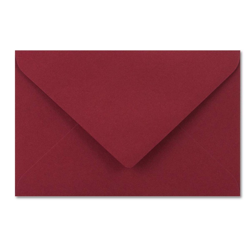 25 x envelopes in dark red - envelopes in DIN