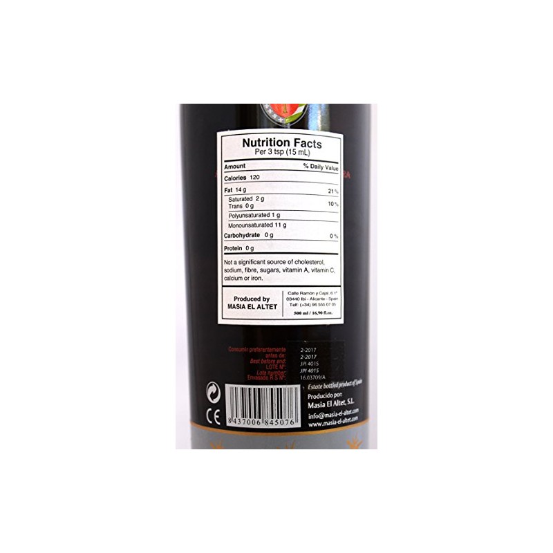 Masia el Altet High End Extra Virgin Olive Oil from