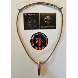 50 Cal Sniper HOG Tooth Paracord ...Necklace ...+ 1 Decal ...Desert Tan