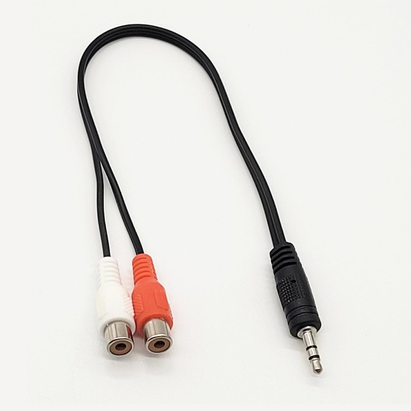 BRIIKPP Stereo Mini Plug 3.5mm Male to 2RCA Pin Female