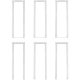 Diodesy- T8 U-Bend LED Tube Light Ballast Bypass 18W 2200 Lumens 4000K Cool White 2-Pin 2G13 Base U Shaped Fluorescent Replacement Shatterproof Single End Power 120-277V UL & DLC Listed Pack of 6