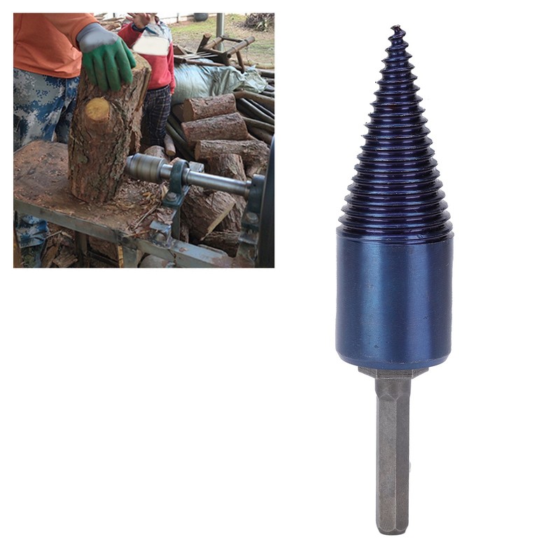 Wood Cone Punch High Speed Steel Blue Plated Hex Shank
