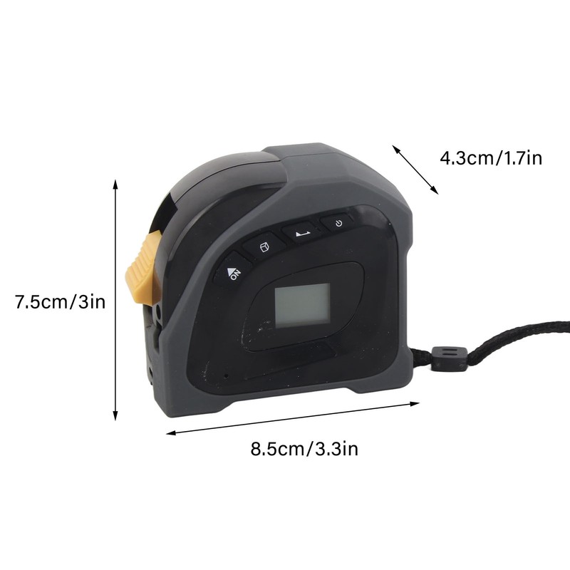 Digital Laser Tape Measure Self Lock Device Infrared Area Volume