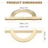 sourcing map 2 Pcs 3.78 Inch Kitchen Cabinet Handles, Half