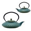 Cast Iron Teapot,SECHUDO Tea Kettle Coated with Enameled Interior for
