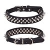 Bbmmayy Spiked Dog Collar, Mushrooms Rivet Studded Adjustable Pu Leather