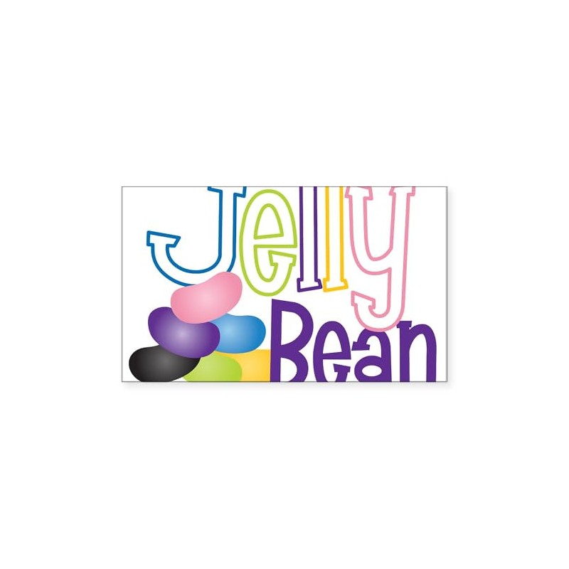 CafePress Jelly Bean Rectangle Bumper Sticker Car Decal