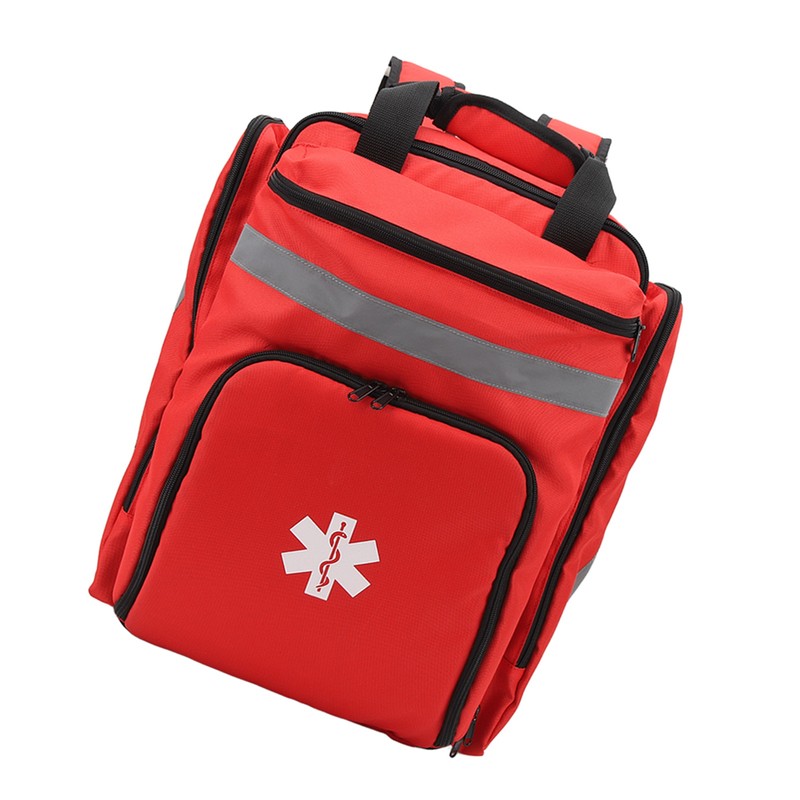Red Firefighter Bag Large Capacity First Responder Bag Durable Emergency