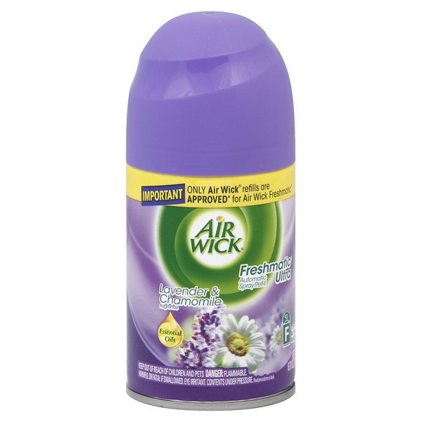 Air Wick Freshmatic 6 Refills Automatic Spray, Lavender & Chamomile, (6X6.17oz), Air Freshener