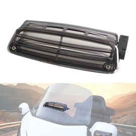 LUXEMOTO Smoked Windshield Air Flow Vent for Honda Goldwing GL1800 04-17, Motorcycle Windscreen Fresh Air Flow Vent for Honda Goldwing GL1800 Accessories 2004-2017