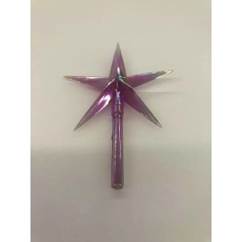 Large Purple Aurora Star - Ceramic Christmas Tree Star - Purple Aurora Star