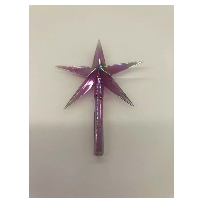 Large Purple Aurora Star - Ceramic Christmas Tree Star -