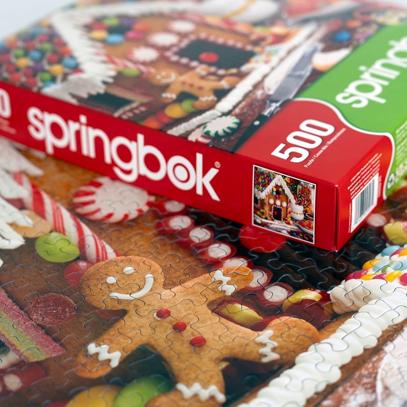 Springbok's Gingerbread House 500 Piece Jigsaw Puzzle Showcases a Tasty