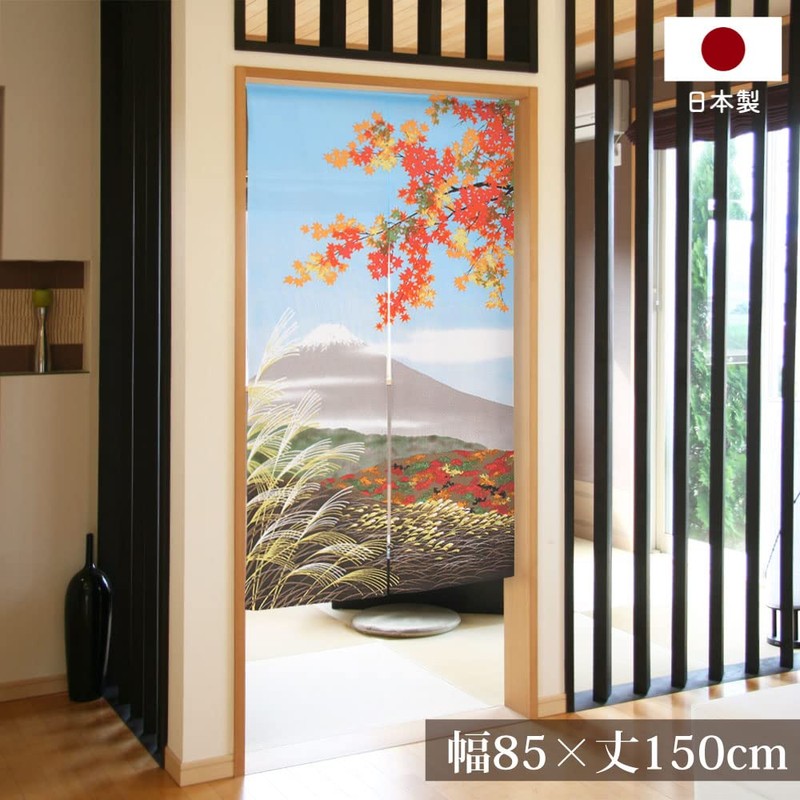 Noren Workshop Noren Japanese Style Autumn Tapestry Room Divider Blindfold