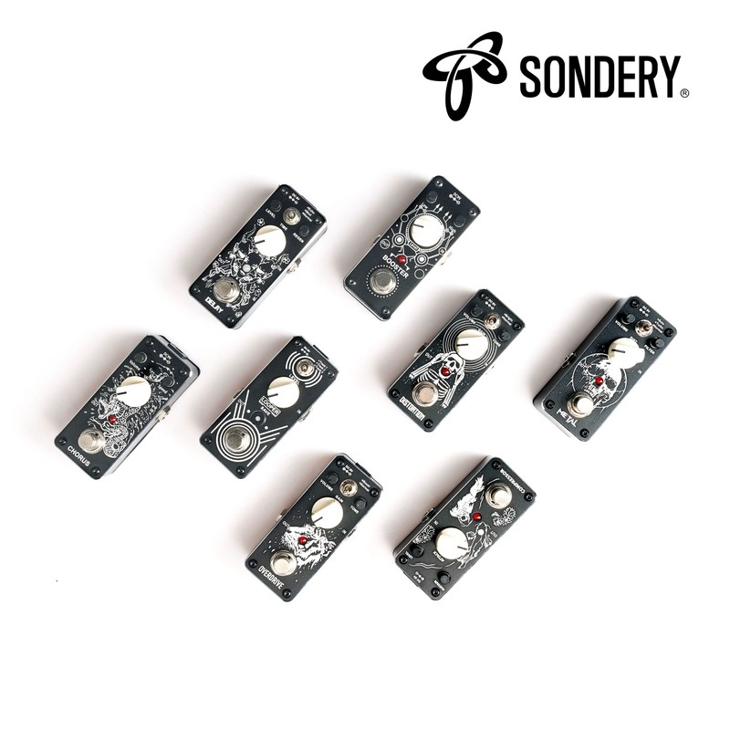 Sondery Distortion Pedal for Guitars, Recreation of 70-80’s Classical British