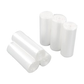 Sosody 1.2 Gallon Transparent Bin Liners, Bin Bags, Small Trash Bags, 150 Counts/6 Rolls