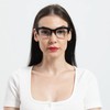 MMOWW 3-Pack Rechteckige Lesebrillen Für Frauen, übergroße, Quadratische Rahmen, Anti-Blaulicht-Brille