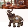 Caredy Elephant Statue Feng Shui Elephant Statue Happy Wood Grain