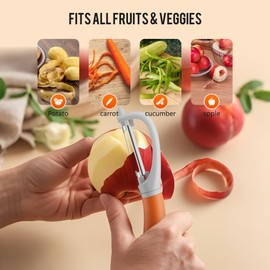 Li&Zhao Vegetable Peelers - Potato Peelers Fruit Peeler Veggie Peeler Carrot Peeler Apple Peeler Garlic Peeler kitchen tools(2 Blades)