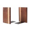 Muso Wood Artist Bookends, Decorative Bookshelf Book Ends Heavy Duty