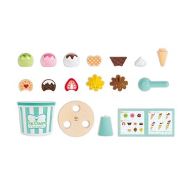 Hape Eismaschinenset, personalisierte Eismaschine, Spielset aus Holz für Kinder