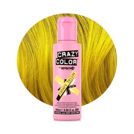 Crazy Color Vibrant Canary Yellow Semi-Permanent Hair Dye. Highly Pigmented Bright Yellow Conditioning & Oil Nourishing Vegan Formula | No Bleach or Ammonia | 100ml