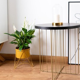 VINTHERA Baskets and Planters, Metal, Gold, 19x20 cm