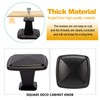 20PCS Square Cabinet Knobs, Matted Black Drawer Knobs, 33MM Single