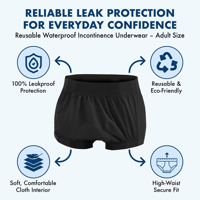 AQX Cloth Diaper Covers for Adult, Reusable Waterproof Underwear for