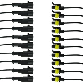ESUPPORT 1 Pin Way Car Waterproof Electrical Wire Connector Plug Socket