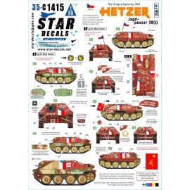 Star Decals SRD35C1415 1:35 Star Decals The Prague Uprising 1945 #2: Hetzer Jagdpanzer 38(t)