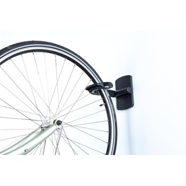 Duck Brand EasyMounts Bike Dock, Wall Mount Bike Storage Rack for Garage or Shed, Heavy Duty Horizontal or Vertical Bicycle Organizer System, Easily Hang & Install, No Tools Required, Black, 3- Pack