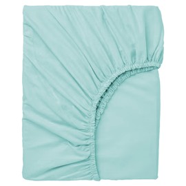 Hotella 100% Microfiber Twin Size Fitted Sheet Only, Ultra Soft Hotel Quality 14" Deep Pocket, Twin XL Bed Sheet Matress Protector for Dormitory, Machine Washable and Non-Fade, 39"x75" Spa Blue