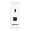 RiteAV - HDMI Cat5e Shielded Port Wall Plate Decorative (Rocker)
