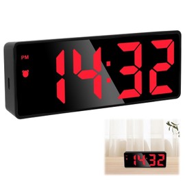 Dozylive Wecker Digital Uhr, LED Digitaler Wecker Digitaluhr Tragbarer mit Ladestation Zeit Datum Temperatur Schlummerfunktion Einstellbar wecker Kinder für Schlafzimmer Licht USB Wiederaufladbar