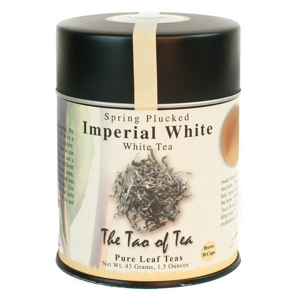The Tao of Tea, Imperial White Tea, Loose Leaf, 1.5 Ounce Tins