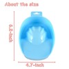 AQUEENLY Manicure Bowl, Nail Soaking Tray Bowl for Art, Polishing,