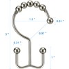 TENOVEL Never Rust 304 Stainless Steel Shower Rings, Rustproof Shower