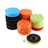 19Pcs 6" Sponge Buffing Polishing Waxing Pad Kit for Car