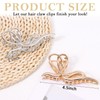 KICOSY 2PCS Gold Bow Hair Clips for Women Metal Bownot