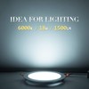 JARLSTAR 8 Inch LED Recessed Light with Junction Box, 8Pack