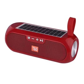Ellenne BLUETOOTH SPEAKER SPEAKER WITH SOLAR CHARGING 10W WIFI SPEAKER TG182 (Red)