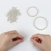 3000 Pcs Silver Plated Smooth Round Metal Beads Spacer Beads