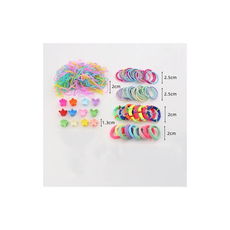 895pcs Mini Ligas Para Cabello Elásticas Dama Accesorios Etc