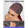 Tscom Ready to Go Glueless Wigs Human Hair Pre Plucked