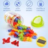 LovesTown 104 PCS Magnetic Letters Numbers Alphabet ABC 123 Fridge