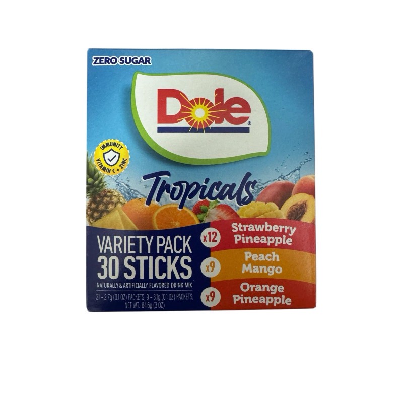 Dole Zero Sugar Powdered Drink Mix Tropical Variety Pack 2