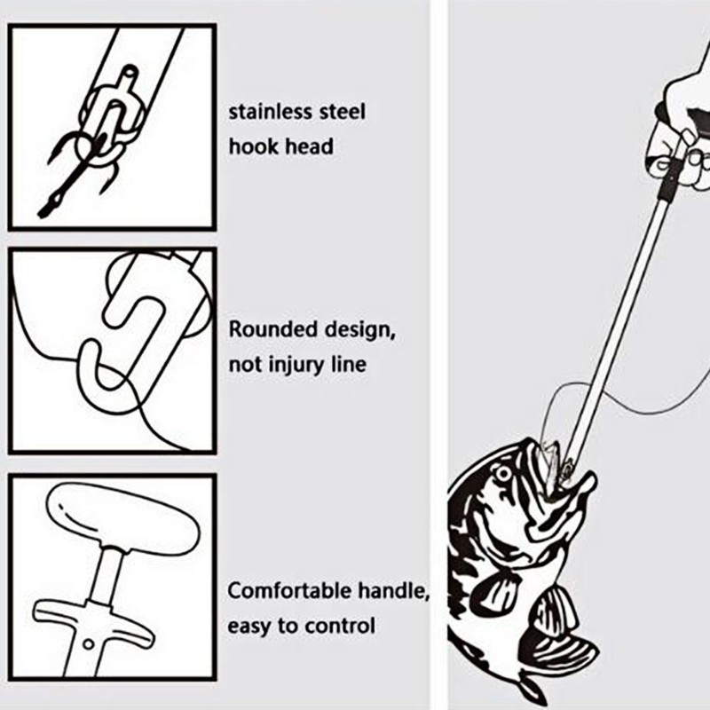 Practical T shaped Fish Hook Detacher Remover Removing Tool Fishing